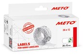Papier, Fotopapier und Etiketten - METO Price labels 26x12 white remov.6 rls/1000 - 9506162