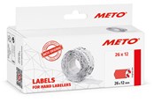 Papier, Fotopapier und Etiketten - METO Price labels 26x12 flour red 6 rls/1000 - 9506165