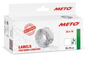Papier, Fotopapier und Etiketten - METO Price labels 26x16 white remov.6 rls/1000 - 9506166