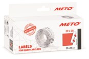 Papier, Fotopapier und Etiketten - METO Price labels 29x28 flour red 5 rls/1000 - 30007369