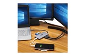 Dockingstationen - Tripp Lite Eaton Series USB-C Dock Dual Display - 4K 60 Hz HDMI USB 3.2 Gen 1 USB-A Hub GbE Memory Card 100W PD Charging Gray - U442-DOCK8G-GG