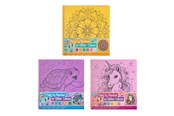 Kreativ-Spiele - Grafix Paint by Number Glitter Canvas 9 pcs. - 150116