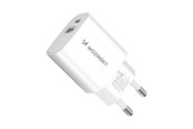 Handys - Adapter und Ladegeräte - Wozinsky  WGWCW USB-A USB-C 20W AC Charger - White - 5907769308369