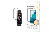 Handys - Schutzfolie - Wozinsky Full Glue Durable Full Screen Tempered Glass with Frame for Xiaomi Mi Band 8 - Black - 9145576281451