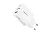 Handys - Adapter und Ladegeräte - Wozinsky CWCUCW 30W USB-C / 2 x USB-A AC Charger - White - 5907769308567
