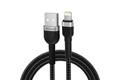 USB Kabel - Wozinsky  WNBAL2 USB-A / Lightning 2.4A 2m Cable - Black - 5907769308703