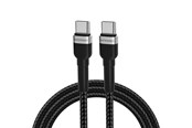 USB Kabel - Wozinsky WNBCC1 USB-C / USB-C PD 65W 1 m Cable - Black - 5907769308734
