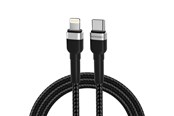 USB Kabel - Wozinsky WNBCL1 Lightning / USB-C PD 30W 1 m Cable - Black - 5907769308758