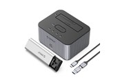 Festplatten Zubehör - ORICO IT28E-C 2-Disk Docking Station with M.2 NVME - IT28E-C-EU-GY-BP-HU