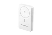 Powerbank (Akku) - Wozinsky WLWP-10KA0Y3WS 22.5W PD Qi2 10000 mAh with stand 1x USB-A 1x USB-C - white Powerbank (Akku) - Weiß - 10000 mAh - 5907769369322