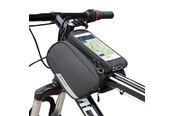Fahrrad-Zubehör - Wozinsky Bicycle Frame Bag + Detachable Phone Case for 6.5" 1.5L Black (WBB7BK) - 5907769312199