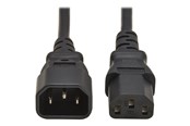 Stromkabel (Intern) - Eaton Series PDU Power Cord C13 to C14 - 10A 250V H05VV-F 2 m (6.6 ft.) Black - P004-02M-EU