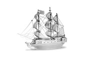 Bausets - Eureka Metal Earth Pirate Ship Black Pearl Silver Edition - 570012