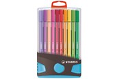 Utensilien zum Schreiben und Zeichnen - STABILO Pen 68 - Felt-tip pen - ColorParade - Set of 20 - Anthracite/Light blue - 6820-031-04