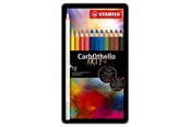 Utensilien zum Schreiben und Zeichnen - STABILO CarbOthello - Chalk Pastel Coloured Pencil - Metal Set 12 Pcs. - 1412-6