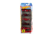 Spielzeugauto - Hot Wheels Basics Ferrari 1:64 5-Pack - JLN12