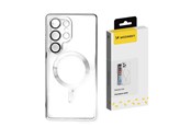 Handys - Cover & Cases - Wozinsky  Electroplated Case with Magsafe for Samsung Galaxy S25+ - Silver - 5907769370366