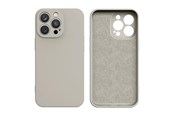 Handys - Cover & Cases - Hurtel Silicone Case iPhone 14 Plus Silicone Cover Beige - 9145576262344
