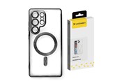 Handys - Cover & Cases - Wozinsky Electroplated Case with Magsafe for Samsung Galaxy S25 - Black - 5907769370847
