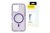 Handys - Cover & Cases - Wozinsky Glitter Case MagSafe for Samsung Galaxy S24 FE - Purple with Glitter - 5907769370922