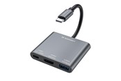 USB-Hubs - Wozinsky WHCH-01 USB-C PD 100W HDMI 4K@30Hz USB-A 10Gbps Hub - Grey USB-Hubs - USB 3.0 - 3 - Grau - 5907769378911