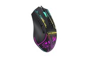 Maus - Wozinsky WMGB-3200 Optical Gaming Wireless Mouse with Built-in 3200 DPI Battery with RGB Lighting - Black - Gaming Maus (Schwarz mit RGB) - 5907769384196