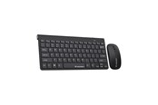Tastaturen - Wozinsky Wireless Keyboard + Compact Mouse Set - Black (US International ISO) - US International - Schwarz - 5907769384189