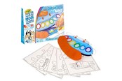 Utensilien zum Schreiben und Zeichnen - Crayola Color Wonder Magic Light Up Brush Bluey - 75-7195