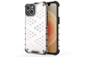 Handys - Cover & Cases - Hurtel Honeycomb Case for iPhone 14 Armored Hybrid Cover Transparent - 9145576266106