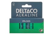 Batterien und Akkus - Deltaco battery - 20 x AAA / LR03 - Alkaline - LR03-20B