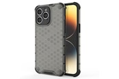 Handys - Cover & Cases - Hurtel Honeycomb Case for iPhone 14 Pro Max Armored Hybrid Cover Black - 9145576266175