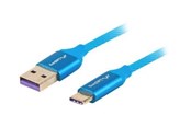 USB Kabel - Lanberg - USB-C cable - USB to USB-C - 1 m - CA-USBO-21CU-0010-BL
