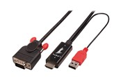 Display Kabel - Lindy HDMI to VGA Adapter cable - video converter - black - 41457