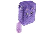 Schul-Zubehör - Tinka Tripple Pencil Case - Plush - Cat - Cool School - 8-804212