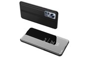 Handys - Cover & Cases - Hurtel Clear View Case Cover for Xiaomi 12 Lite Cover with a Flap Black - 5907769349379