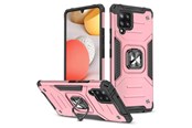 Handys - Cover & Cases - Wozinsky Ring Armor Armored Hybrid Case Cover + Magnetic Holder Samsung Galaxy A42 5G Pink - 9111201935938