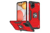 Handys - Cover & Cases - Wozinsky Ring Armor Armored Hybrid Case Cover + Magnetic Holder Samsung Galaxy A42 5G Red - 9111201935945