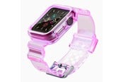 Smartwatch - Accessories - Hurtel Silicone Band Strap Bracelet Case Strap Light Set for Apple Watch 44mm - Red - 5907769331671