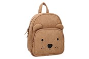 Schul-Zubehör - Kidzroom Backpack Beary Excited - Corduroy - Brown - 030-00638