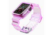 Smartwatch - Accessories - Hurtel Silicone Band Strap Bracelet Case Strap Light Set for Apple Watch 42mm - Red - 5907769331725