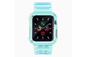 Smartwatch - Accessories - Hurtel Silicone Band Strap Bracelet Case Strap Light Set for Apple Watch 40mm - Blue - 5907769331763