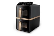 Andere Küchengeräte - Philips 4000 Series NA462 - double hot air fryer - black/dark grey - NA462/70