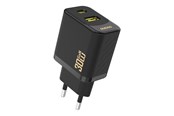 Handys - Adapter und Ladegeräte - Dudao A27TEU PD 30W GaN USB-A USB-C wall charger - black - 6976625334216