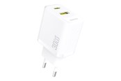 Handys - Adapter und Ladegeräte - Dudao  A27TEU PD 30W GaN USB-A USB-C Wall Charger - White - 6976625334209