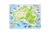 Puzzle - Selecta Play Larsen Jigsaw Puzzle Map Australia Geographic with Animals 65pcs. 2D Puzzles - LA-A31-NL