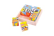 Puzzle - Bigjigs Safari Blockpuzzel Holz - BJ512