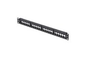 Netzwerkzubehör - StarTech.com C6PANELUTP241UCM 24 Port 1U Blank Keystone Patch Panel with Cable Management Bar Rackmount Cat6 Patch Panel for RJ45 UTP Ethernet Network Jacks - C6PANELUTP241UCM