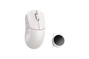 Maus - WLMouse HUAN Stainless Magnesium Alloy / Wireless 8K - Gaming Maus (Weiß) - HUAN-WHITE-O