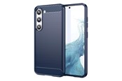 Handys - Cover & Cases - Hurtel Carbon Case for Samsung Galaxy S23+ Flexible Silicone Carbon Cover Blue - 9145576268544
