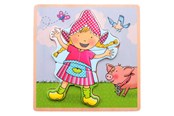 Puzzle - Johntoy Fien & Teun Wooden Puzzle Fien - 5pcs. Holz - 80168